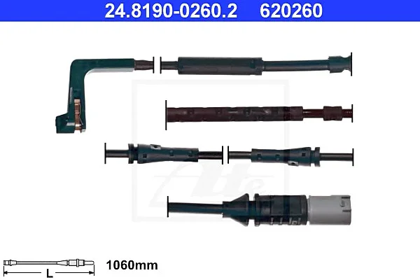 Сигнализатор, износ тормозных колодок ATE 24819002602 (фото 1)