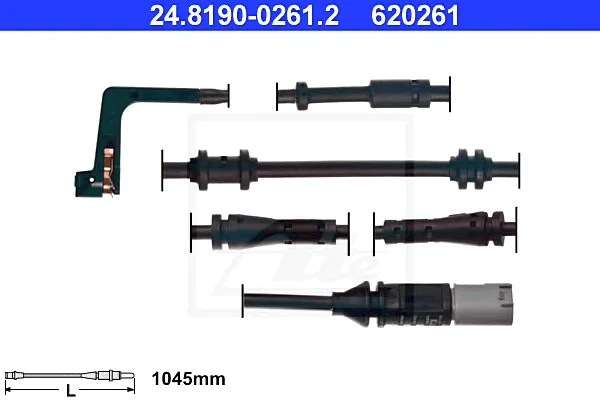 Сигнализатор, износ тормозных колодок ATE 24819002612 (фото 1)
