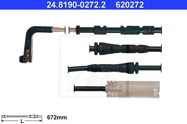 Сигнализатор, износ тормозных колодок ATE 24819002722 (фото 1)
