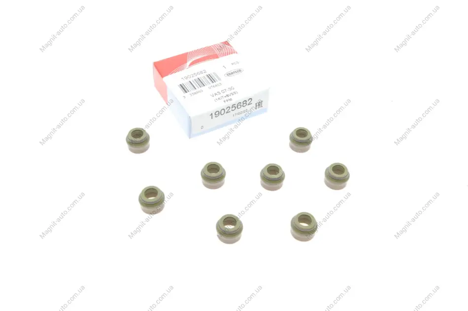 Сальник клапана впуск/випуск Audi/Seat/VW (7x9.8/13.2x9.7) (к-кт 8шт) CORTECO 19025682 (фото 1)