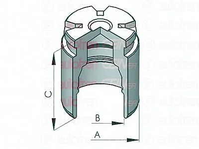 Поршень супорта зад ACCENT/i20/i10/RIO (34х47мм) 10- AUTOFREN D025530