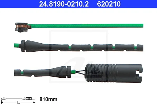 Сигнализатор, износ тормозных колодок ATE 24819002102 (фото 1)