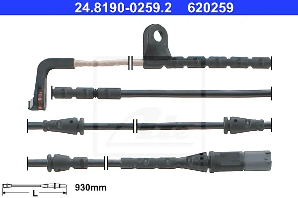 Сигнализатор, износ тормозных колодок ATE 24819002592 (фото 1)