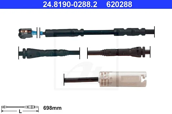 Сигнализатор, износ тормозных колодок ATE 24819002882 (фото 1)