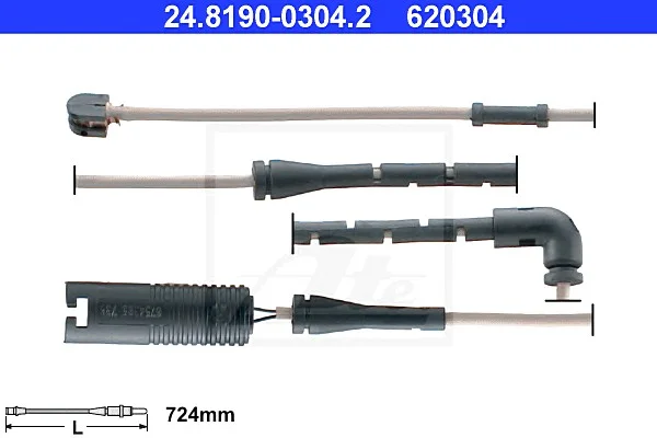 Сигнализатор, износ тормозных колодок ATE 24819003042 (фото 1)