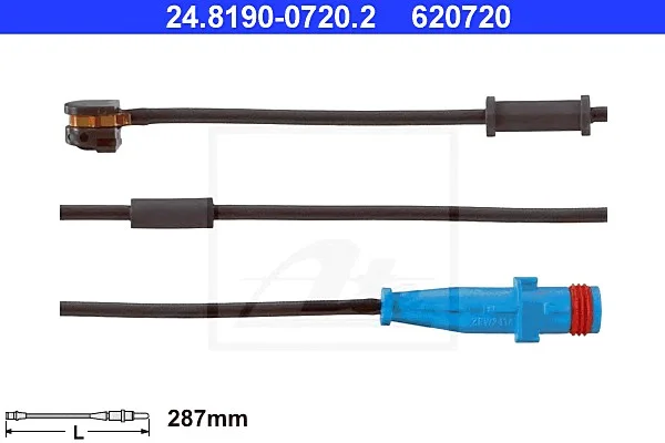 Сигнализатор, износ тормозных колодок ATE 24819007202 (фото 1)