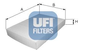 Фильтр, воздух во внутренном пространстве UFI 5313600 (фото 1)