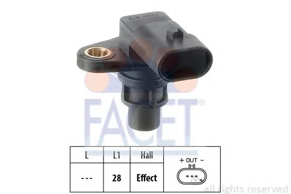 Датчик распредвала Opel Zafira/Insignia A/Astra H/J 1.9-2.4 03- FACET 90388 (фото 1)