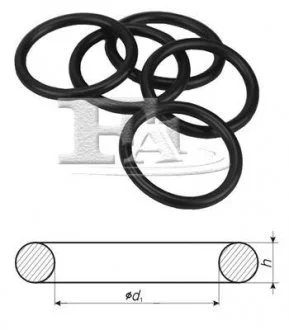 Oring NBR 10.00 x 2.00 10szt woreczek FA1 Fischer Automotive One (FA1) 004110010