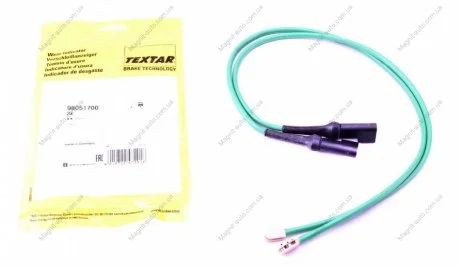 Датчик зносу гальмівних колодок задн FORD TRANSIT V363 2.0D/2.0DH/2.2D 08.13- TEXTAR 98051700