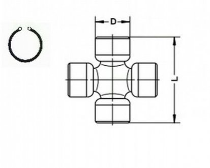KRZYпAK WAгU NAP LOBRO 30.20X80.15MM LOBRO GKN (Lobro) U320