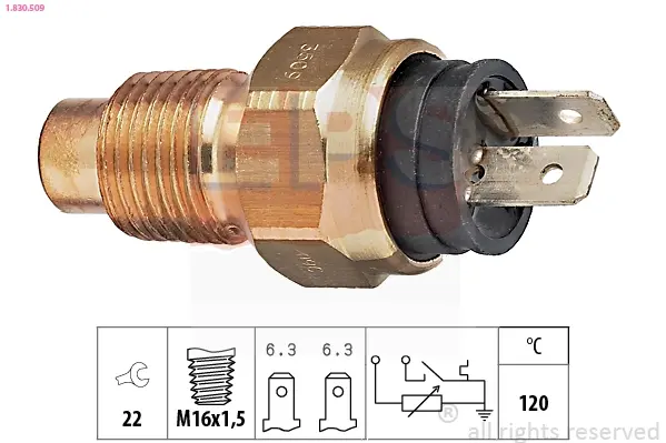 Czujnik temp.wody ALFA ROMEO/FIAT/LANCIA EPS 1830509 (фото 1)