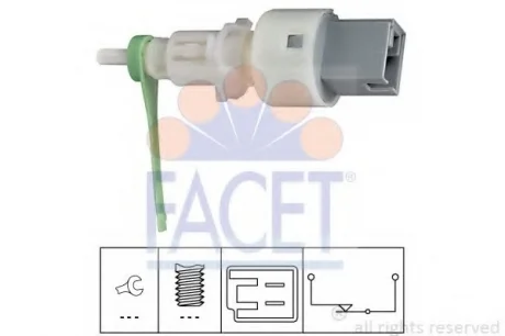 Выключатель, привод сцепления (Tempomat) FACET 71159