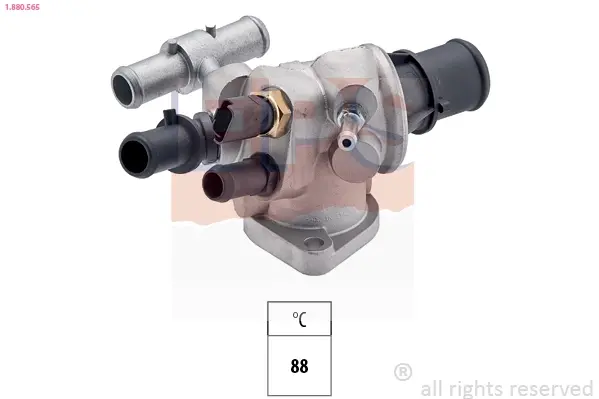 TERMOSTAT ALFA 88C 2,4JTD 156 02-/LANCIA EPS 1880565 (фото 1)