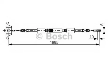 Трос ручного тормоза VOLVO XC90 пер BOSCH 1987482128