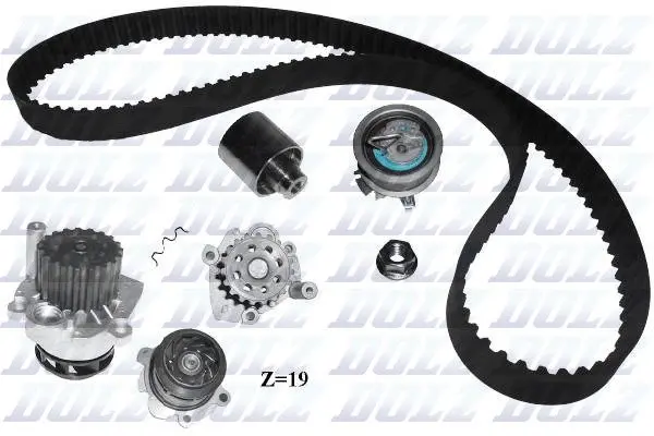 Водяний насос Caddy 04-/T5/Golf V 03-/Passat/Jetta 05- 1.9TDI DOLZ KD033 (фото 1)