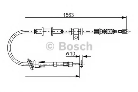 Трос, стояночная тормозная система BOSCH 1987482064