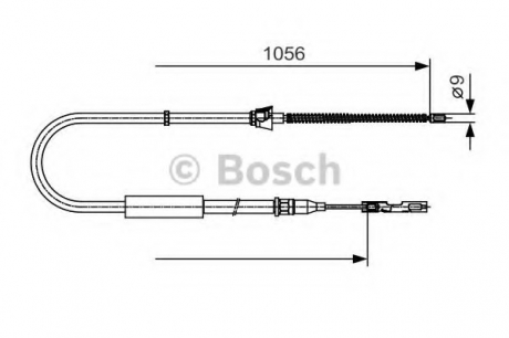 Трос, стояночная тормозная система BOSCH 1987482125