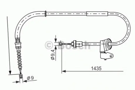 Трос ручного тормоза BOSCH 1987482230