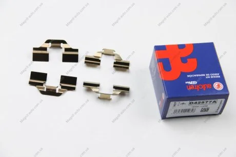 Монтажный набор тормозных колодок RENAULT AVANTIME, CLIO III, ESPACE III, FLUENCE, GRAND SCENIC II, GRAND SCENIC III, GRAND SCENIC IV, MEGANE I, MEGANE II, MEGANE III 1.0-Electric 05.95- AUTOFREN D42577A