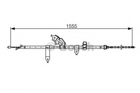 Трос, стояночная тормозная система BOSCH 1987482221 (фото 1)