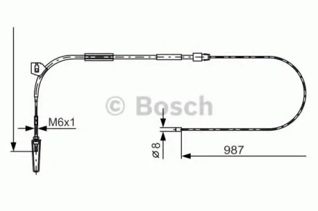 Тормозной трос BOSCH 1987477962