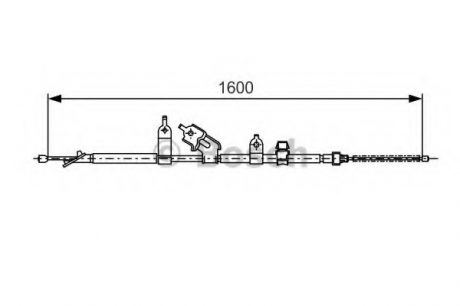Трос, стояночная тормозная система BOSCH 1987477090 (фото 1)