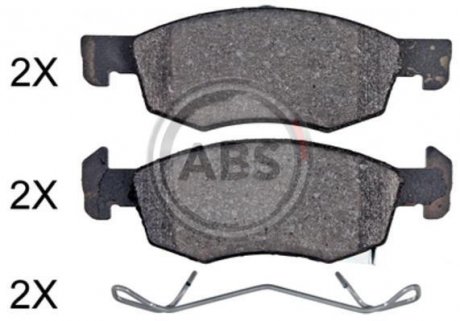 KLOCKI HAMULC. OPEL CORSA E 14- PRZÓD A.B.S. 35081