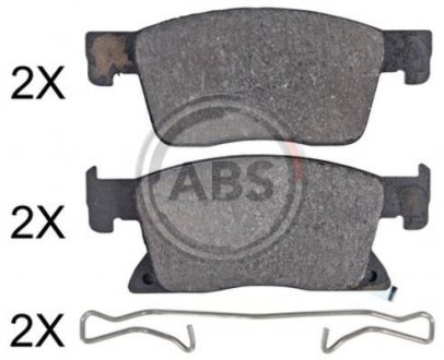 KLOCKI HAMULC. OPEL ASTRA K 15- PRZÓD A.B.S. 35122