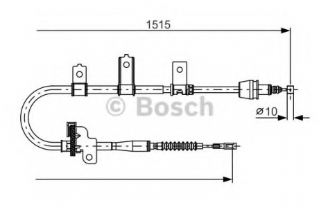 Трос, стояночная тормозная система BOSCH 1987482098 (фото 1)