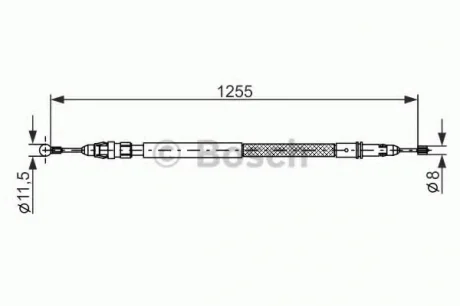 Трос ручного тормоза BOSCH 1987482235