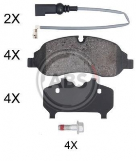 KLOCKI HAMULC. FORD TRANSIT 13- PRZУD A.B.S. 35075