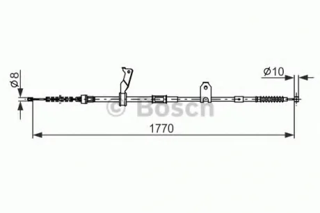 Тормозной трос 1770mm TOYOTA Avensis T25 \'\'RL BOSCH 1987482300