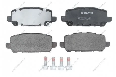 Комплект тормозных колодок задней/передней., HONDA E:NY1, HR-V 1.5-Electric 11.14- Delphi LP3244