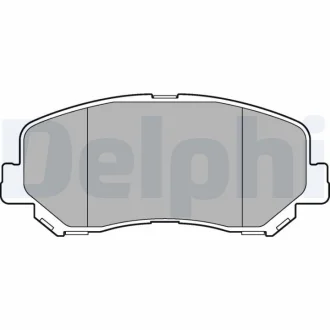 Дисковые тормозные колодки, комплект Delphi LP3269