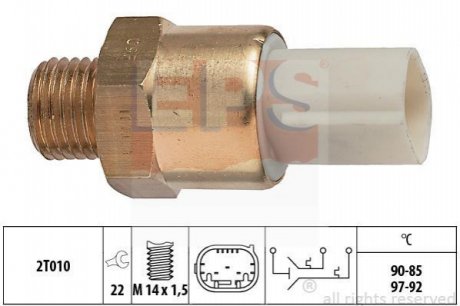 Термовыключатель вентилятора радиатора EPS 1850684 (фото 1)