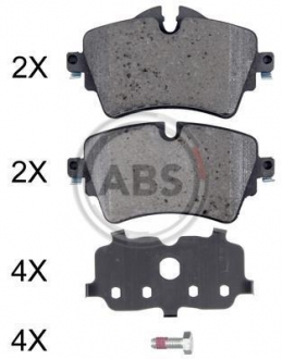 KLOCKI HAMULC. MINI COOPER 13- PRZÓD A.B.S. 35072