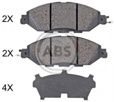KLOCKI HAMULC. NISSAN PATHFINDER 13- A.B.S. 35130