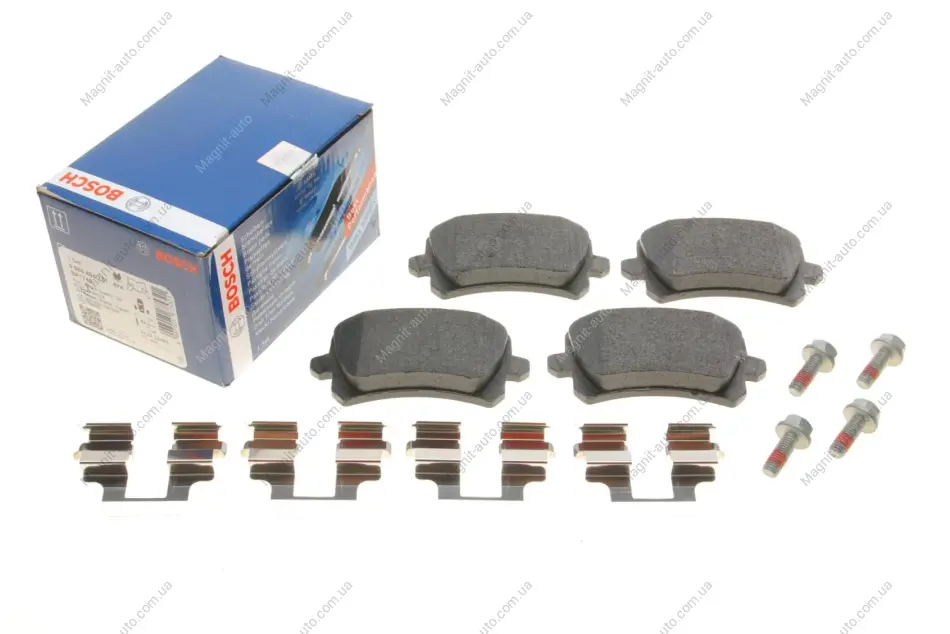 Комплект тормозных колодок задн., AUDI A6 C6, Q3 SEAT ALHAMBRA VW CC B7, PASSAT ALLTRACK B7, PASSAT B6, PASSAT B7, SHARAN, TIGUAN 1.4-4.2 05.04-12.22 BOSCH 0986494731 (фото 1)