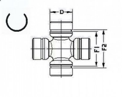 KRZYЇAK MITSUBISHI L200 30X55,1X58,1 MM LOBRO GKN (Lobro) U926