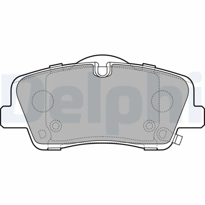 Комплект тормозных колодок задн., HYUNDAI H350 2.5D 04.15- Delphi LP3295 (фото 1)