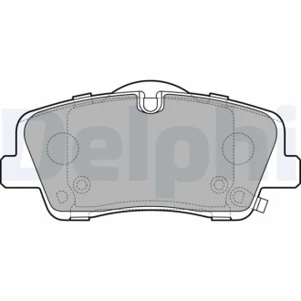 Комплект гальмівних колодок задн, HYUNDAI H350 2.5D 04.15- Delphi LP3295