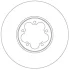 TARCZA HAMULC. FORD TRANSIT 13- PRZУD TRW DF6921S (фото 1)