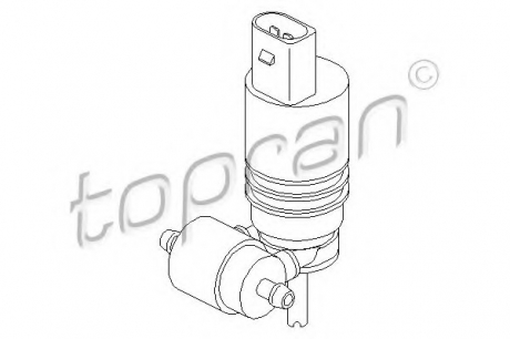 Водяной насос, система очистки окон TOPRAN / HANS PRIES 107819 (фото 1)