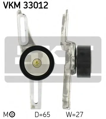 Ролик модуля натяжителя ремня SKF VKM33012 (фото 1)