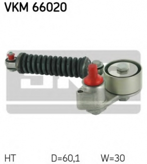 Натяжной ролик, поликлиновой ремень SKF VKM66020