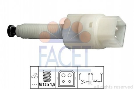 Выключатель фонаря сигнала торможения FACET 71126 (фото 1)