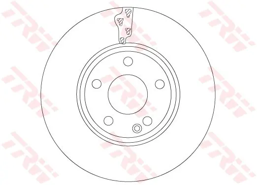 TARCZA HAMULC. INFINITI Q30 15- PRZУD TRW DF6885 (фото 1)