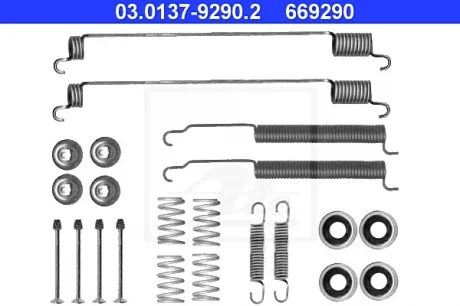 Комплектующие, тормозная колодка ATE 03013792902