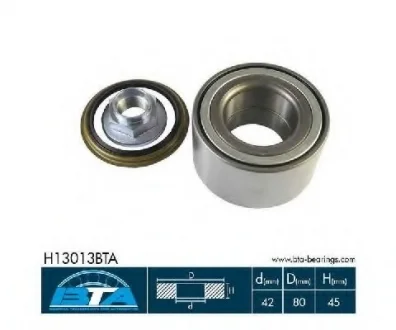 Комплект подшипника ступицы колеса BTA H13013BTA
